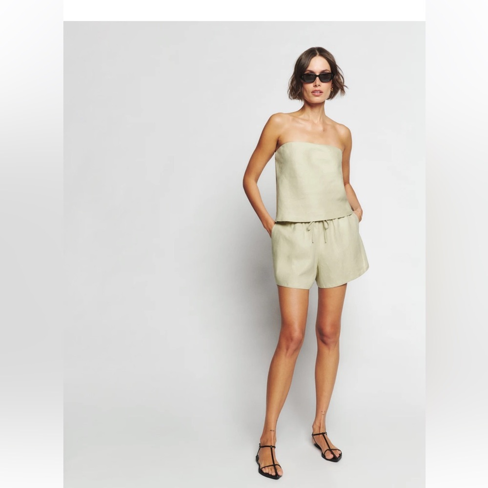 Reformation Spritz linen top